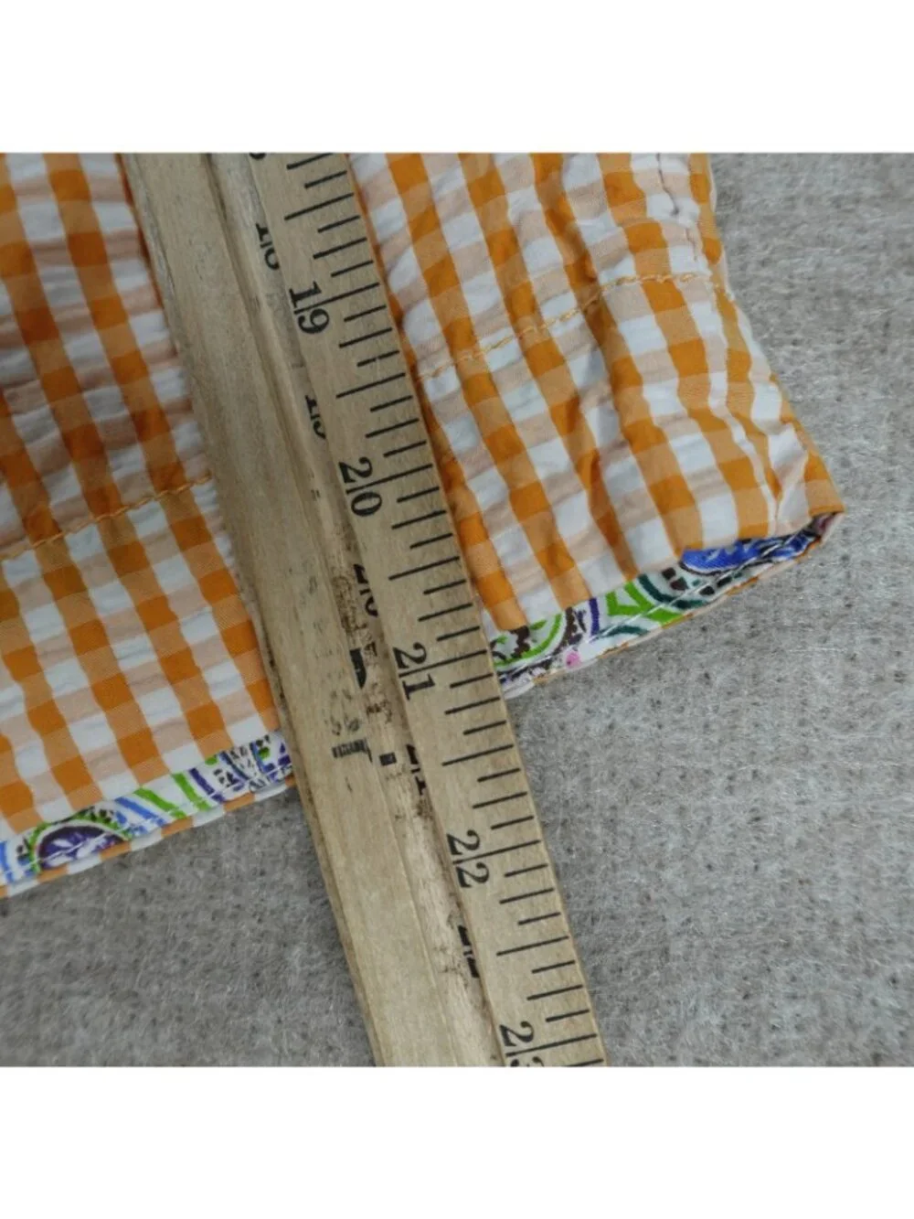 Robert Graham Mens Shorts 40 Orange Plaid Forgione Seersucker Side Adjusters NEW